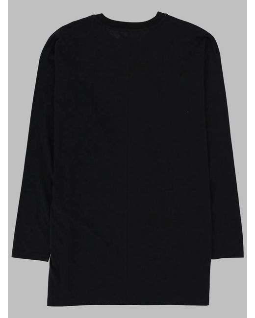 Represent Black T-Shirt "Churchill" A Manica Lunga for men