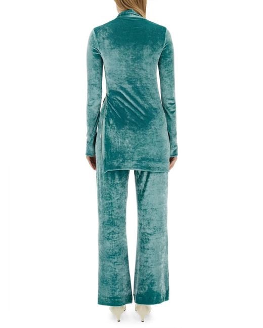 Jil Sander Green Long Sleeve Top