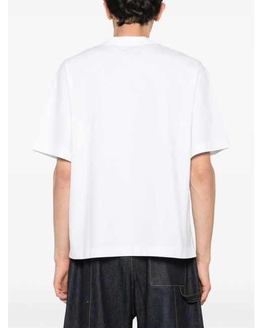 Off-White c/o Virgil Abloh White Big Bookish Cotton T-Shirt for men