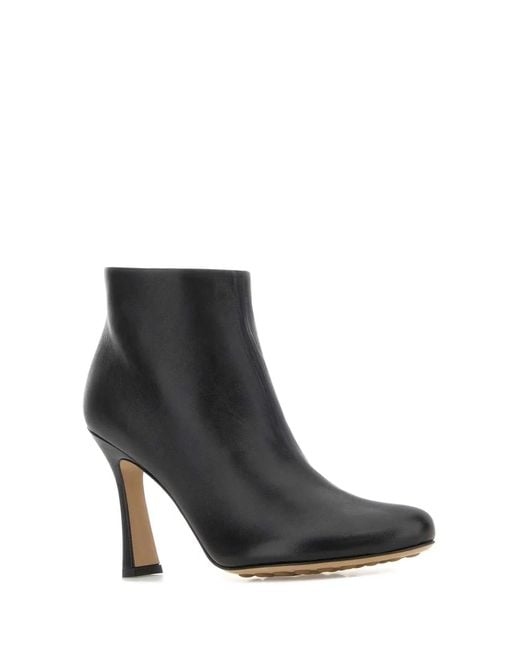 Bottega Veneta Black Rana Ankle Boot Lagoon Nappa