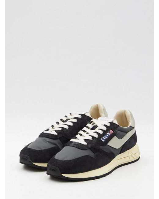 Autry Black Reelwind Low Sneakers for men