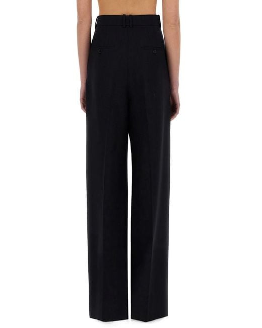 Saint Laurent Black Wideleg Pants