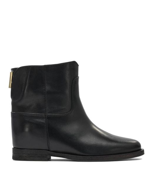 Via Roma 15 Black Ankle Boots