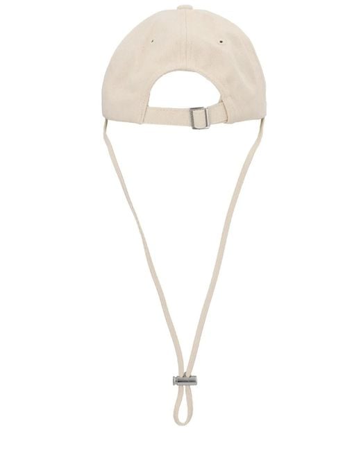 Jacquemus White Cappello Da Baseball "Artichaut"