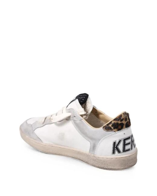 Golden Goose Deluxe Brand White Ball Star Leather Sneakers for men