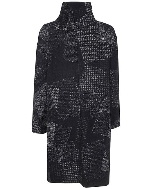 Y's Yohji Yamamoto Black Ka-Scarf Coat