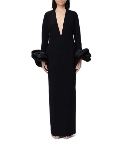 Solace London Black Valerie Maxi Dress