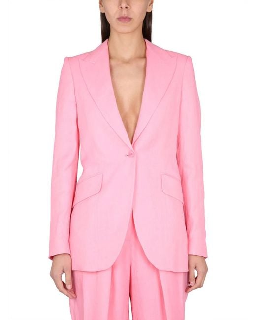 Stella McCartney Pink Single-Breasted Blazer