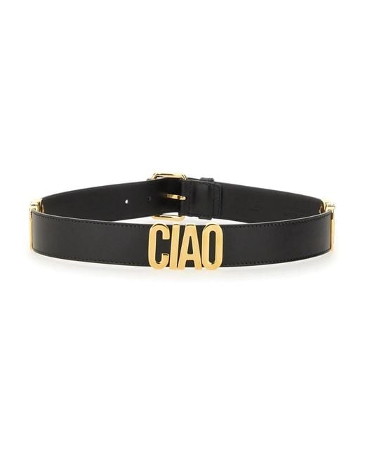Moschino Couture Black Hello Belt