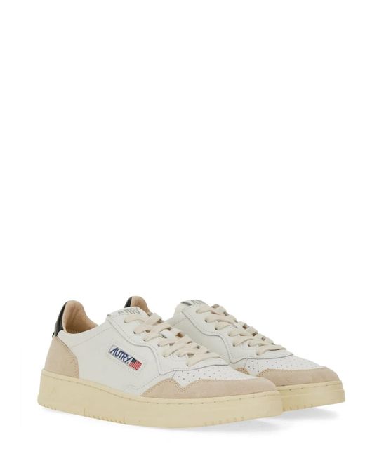 Autry White Sneaker "Medalist Low" for men