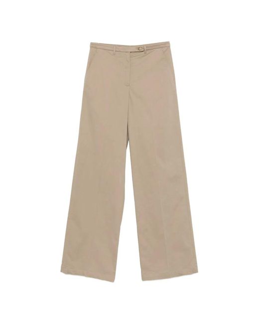 Emporio Armani White Cotton Trousers