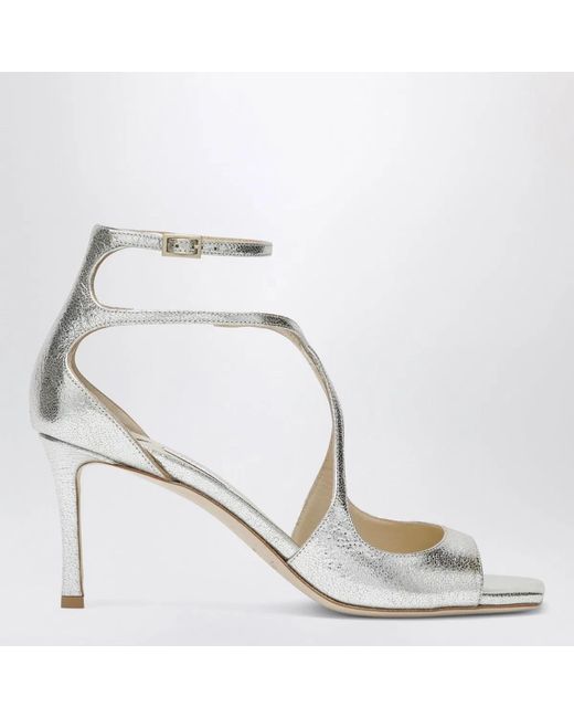 Jimmy Choo Metallic Champagne Azia 75 Sandal