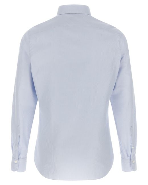 Finamore 1925 Blue 'Napoli' Shirt for men