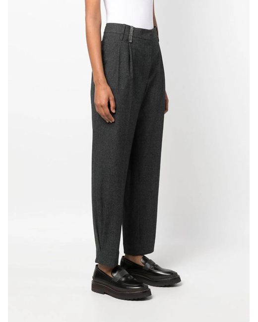 Brunello Cucinelli Gray Regular Pants