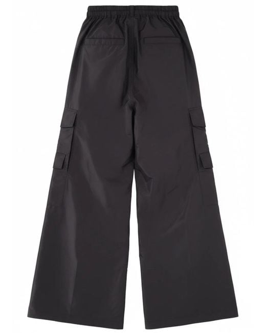 Rick Owens Blue Silk Trousers for men