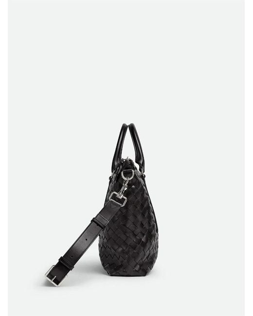 Bottega Veneta Black Braided Soft Briefcase for men