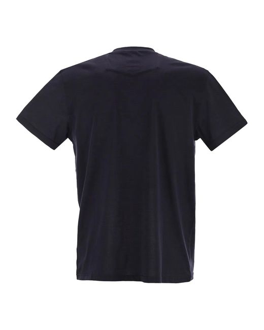 PT Torino Black Silk And Cotton Jersey Knit for men