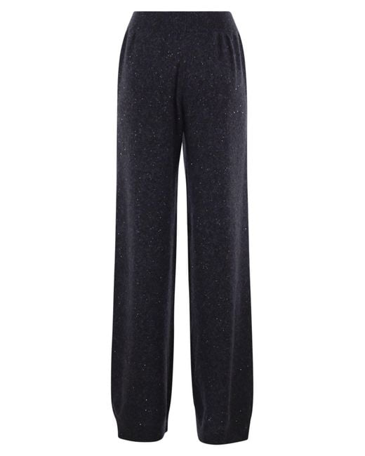 Fabiana Filippi Blue Knitted Trousers