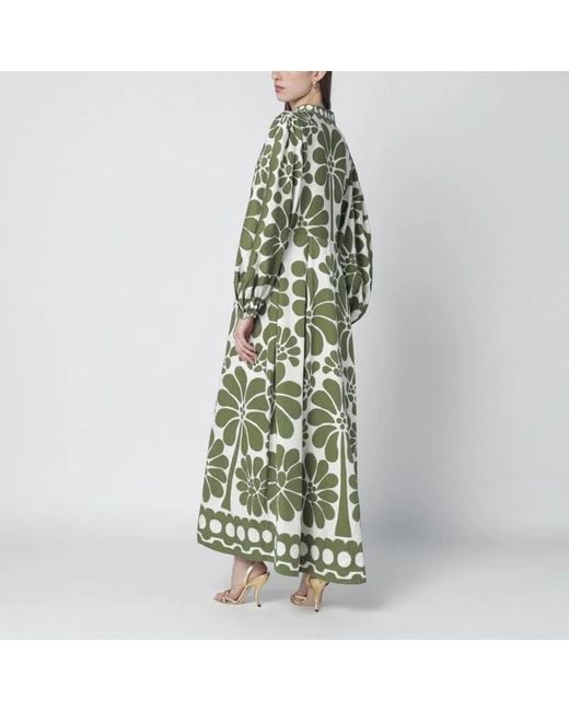 Farm Rio Green Palermo Dress With Print