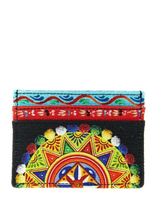 Dolce & Gabbana Red Dolce & Gabbana 'Carretto' Card Holder