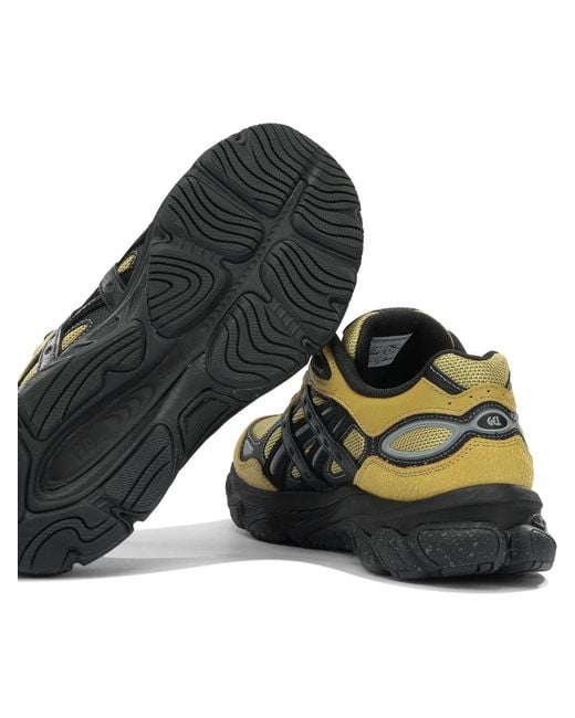 Asics Green Leather Rubber Sneakers for men