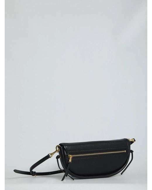 Céline White Small Halfmoon Triomphe