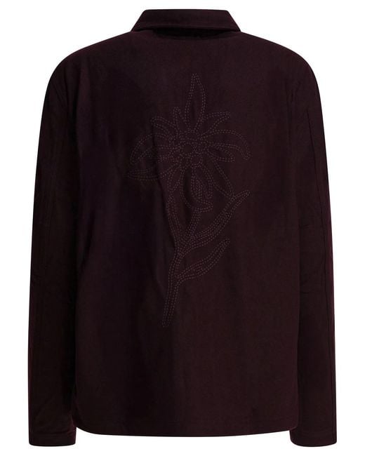Autry Black Bordeaux Wool Blend Jacket