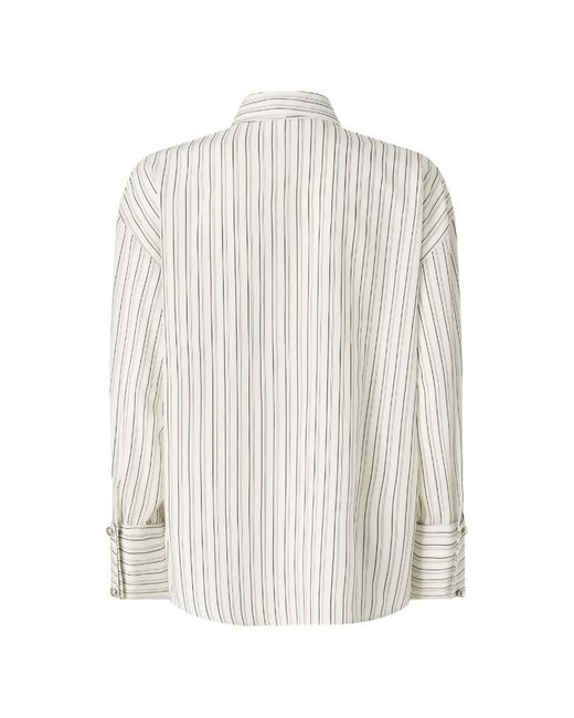 Pinko White Viscose Shirt