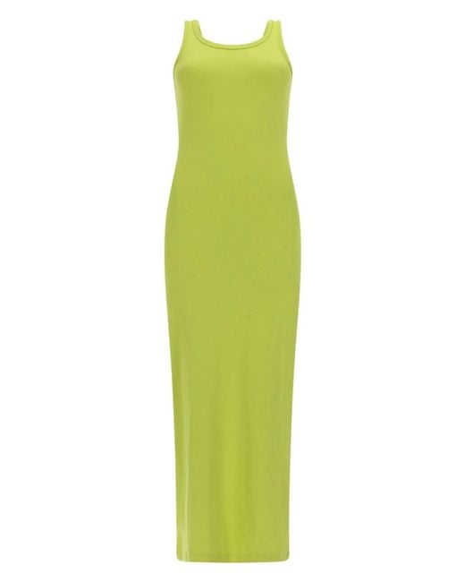 MSGM Green Abito Lungo