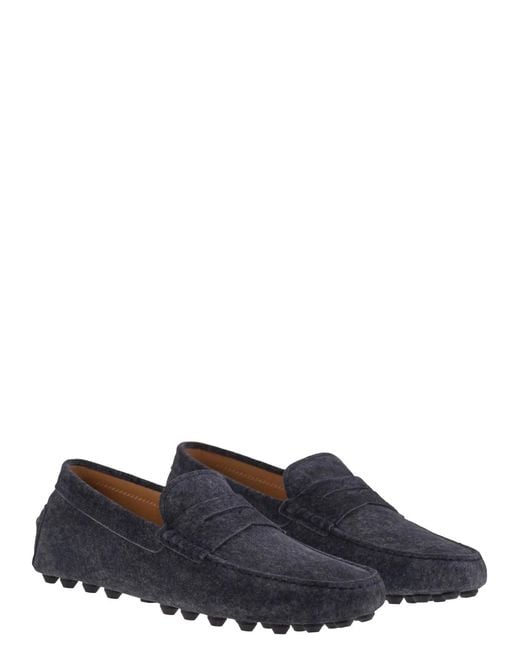 Tod's Blue Gommino Bubble Sole for men