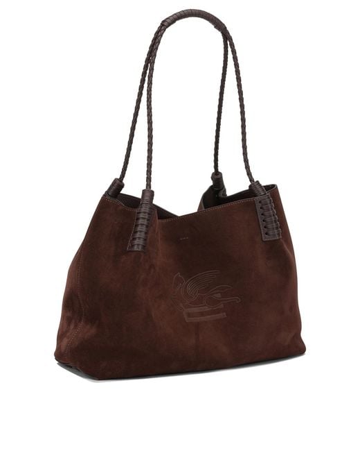 Etro Brown "Libra" Small Shoulder Bag