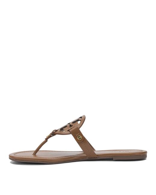 Tory Burch Brown Leather Sandals