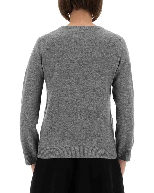 Ganni Black Wool Cashmere Sweaters