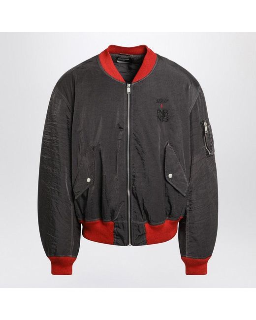 Enfants Riches Deprimes Gray Erotica/ Nylon Bomber for men