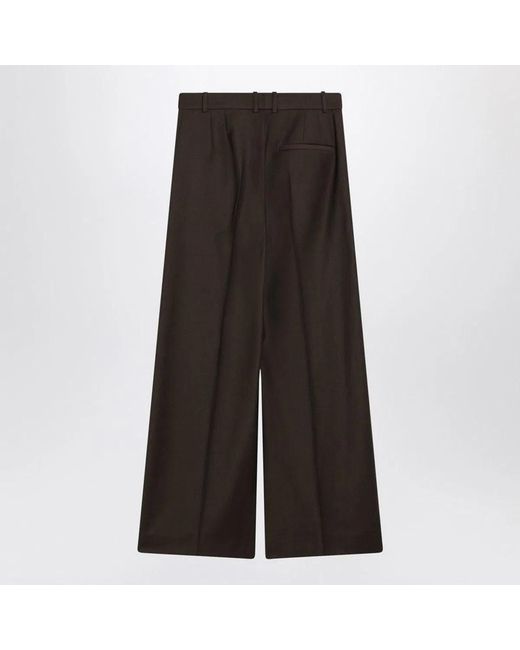 Frankie Shop Brown Brickell Flannel Trousers