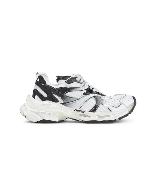 Balenciaga White Runner 2 Sneakers for men