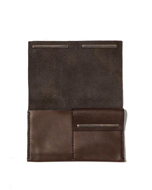Werkstatt:münchen Brown Leather Wallet for men