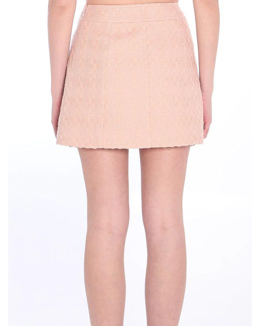 Céline Pink Wool Miniskirt