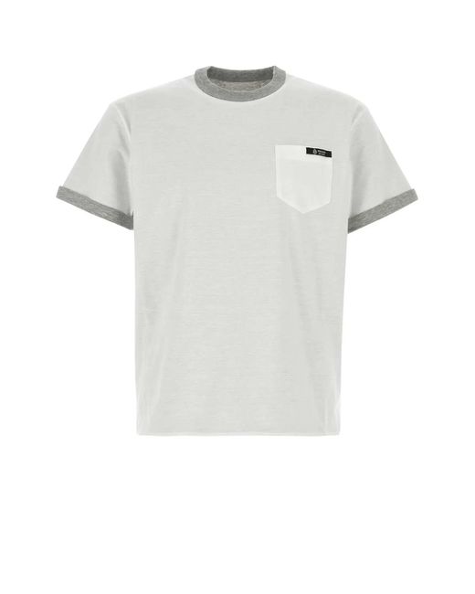 Prada White Cotton Reversible T-Shirt for men