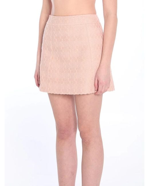 Céline Pink Wool Miniskirt