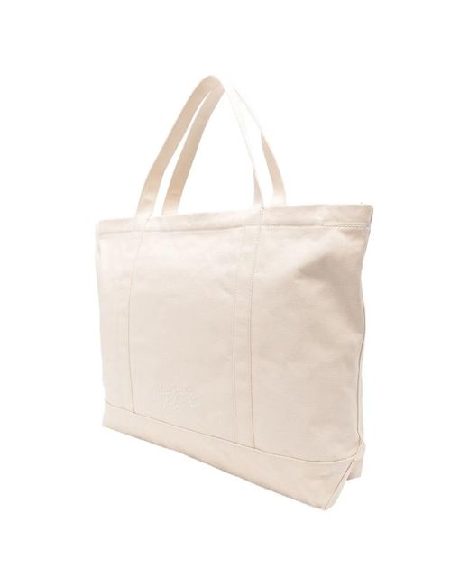 Maison Kitsuné Natural Maison Kitsuné Fox Head Xl Canvas Tote
