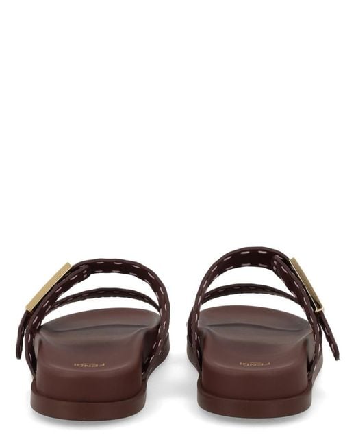 Fendi Brown Sandalo Feel"