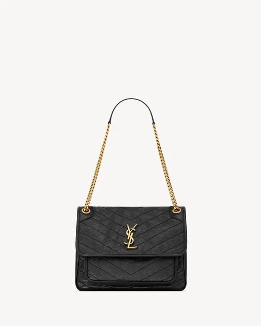 Saint Laurent White Niki Medium Soft Bag