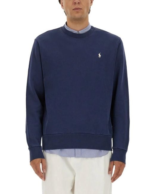 Polo Ralph Lauren Blue Cotton Jersey for men
