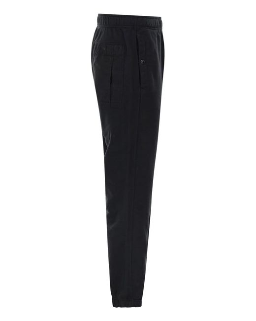 Stone Island Blue Regular Fit Jogger Trousers With Seasonal Pocket for men