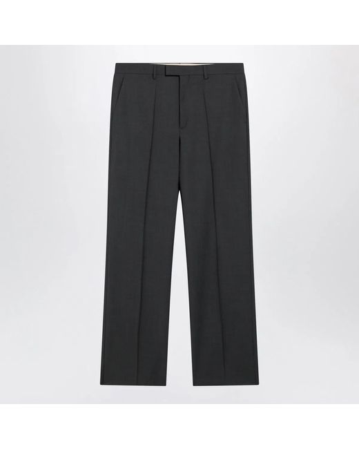 Valentino Gray Wool-Blend Pants for men