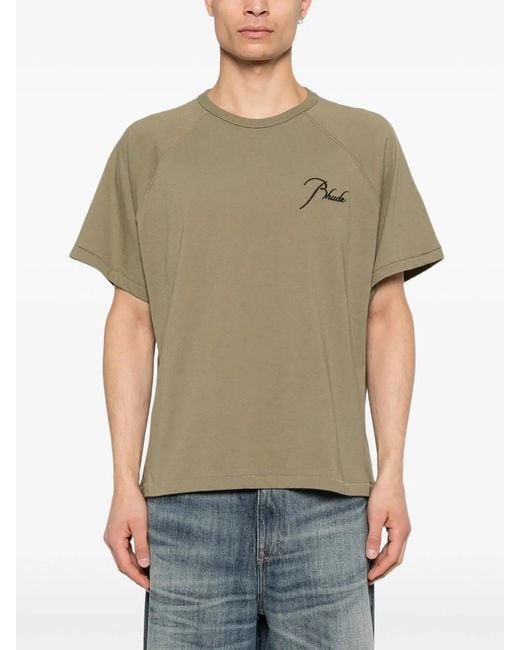 Rhude Natural Classique Raglan Tee for men