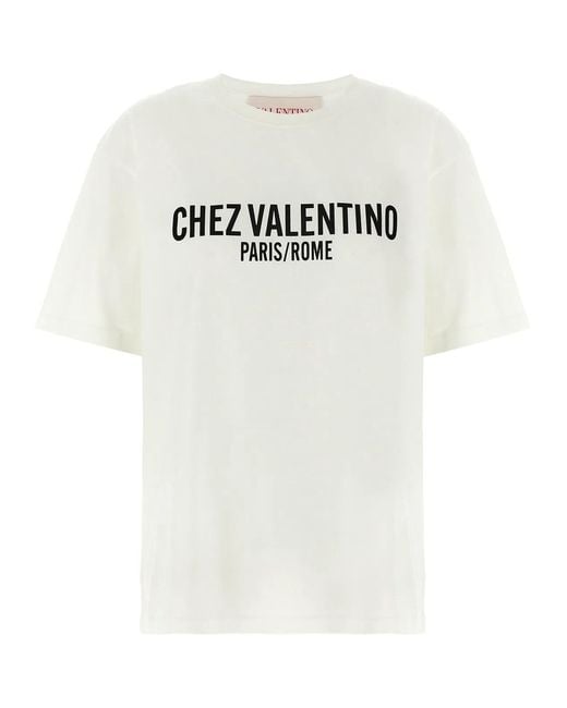 Valentino Garavani White 'Chez T-Shirt