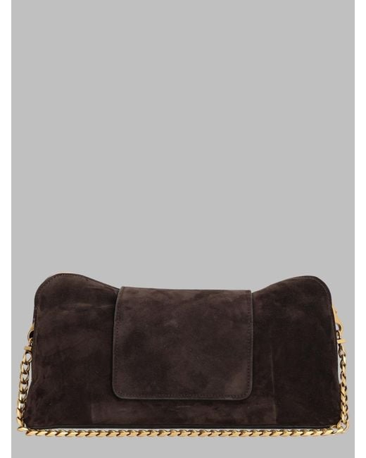 Versace Gray Mini Leather Clutch For