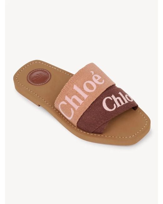 Chloé Brown Woody Clogs